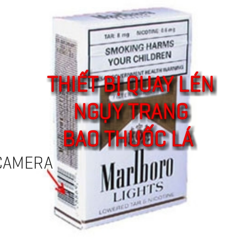 Camera ngụy trang bao thuốc lá